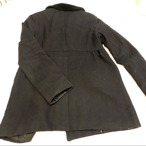 American Eagle Navy-Black Pea Coat - Small - Picture 4 of 7
